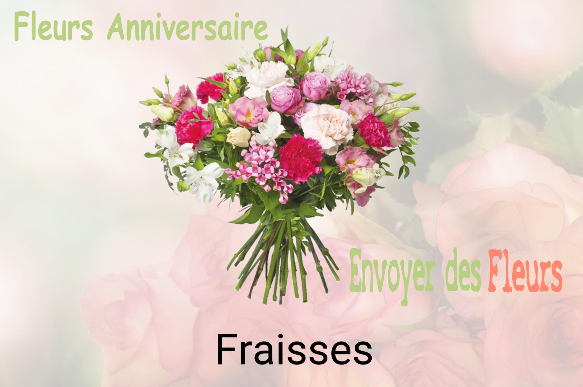 Bouquet de fleurs d’anniversaire livré à Fraisses